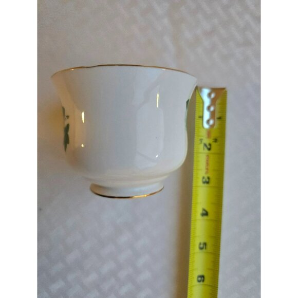 VTG Christmas Three Piece Set Royal Staffordshire England Kent Bone China - Picture 6 of 8